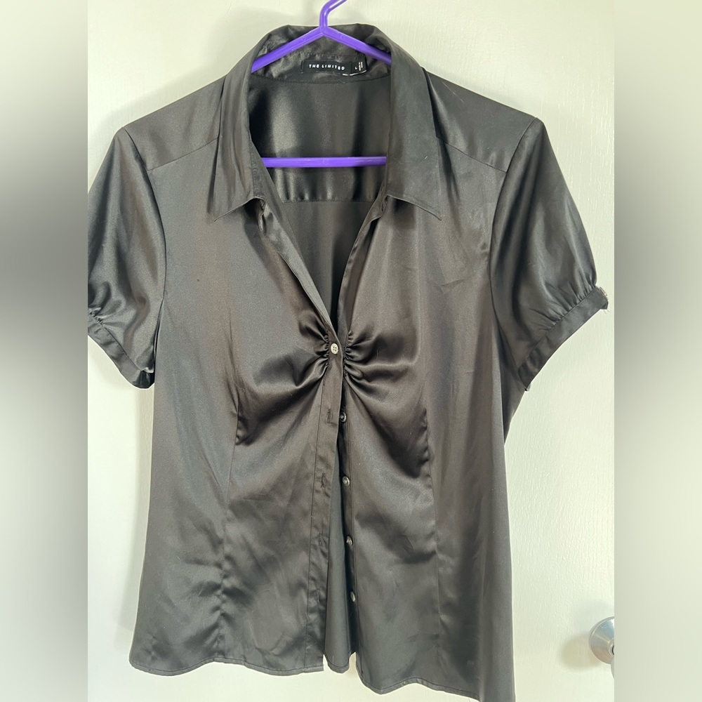 The Limited Short Sleeve Button Down Shirt Size L